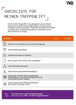 Checkliste Treppenlift Probefahrt 
